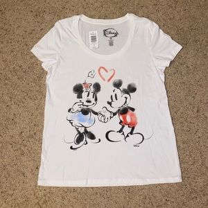 Valentines Mickey and Minnie tee